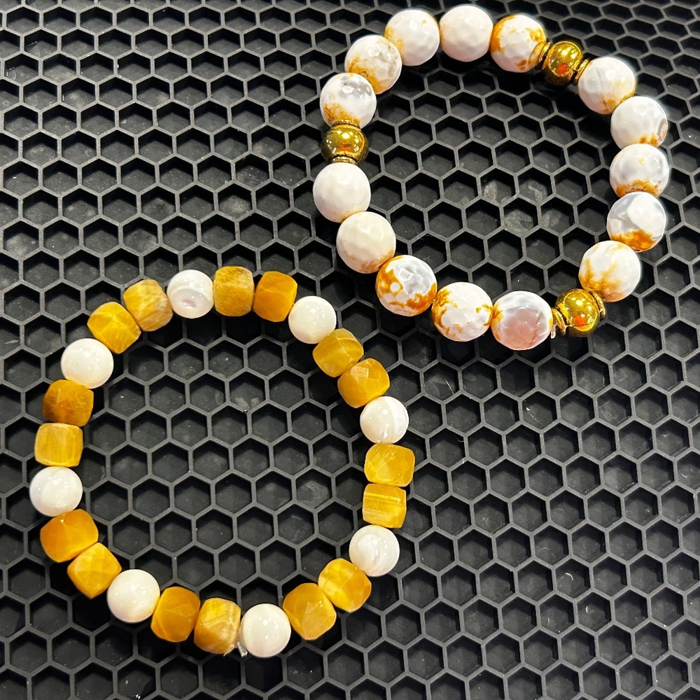 Stone bracelet set (stretch)